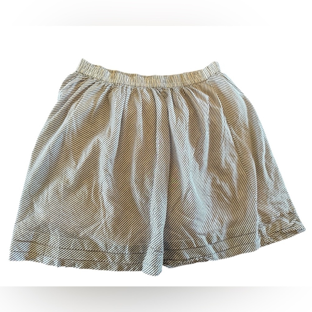Women’s GAP Navy / White  Cotton Seersucker Skirt Size Medium